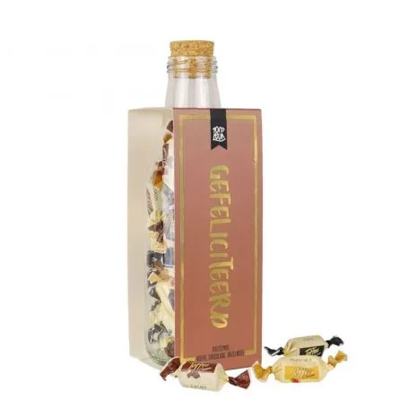 100%LEUK Geschenk Fles Gefeliciteerd