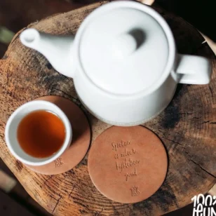 100%leuk onderzetters - Spreken is zilver bijkletsen goud