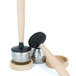 Theezeefje met lekschaaltje voor losse thee