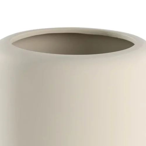 Grote beige bloempot