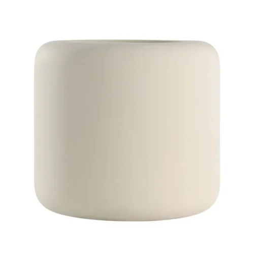 Grote beige bloempot
